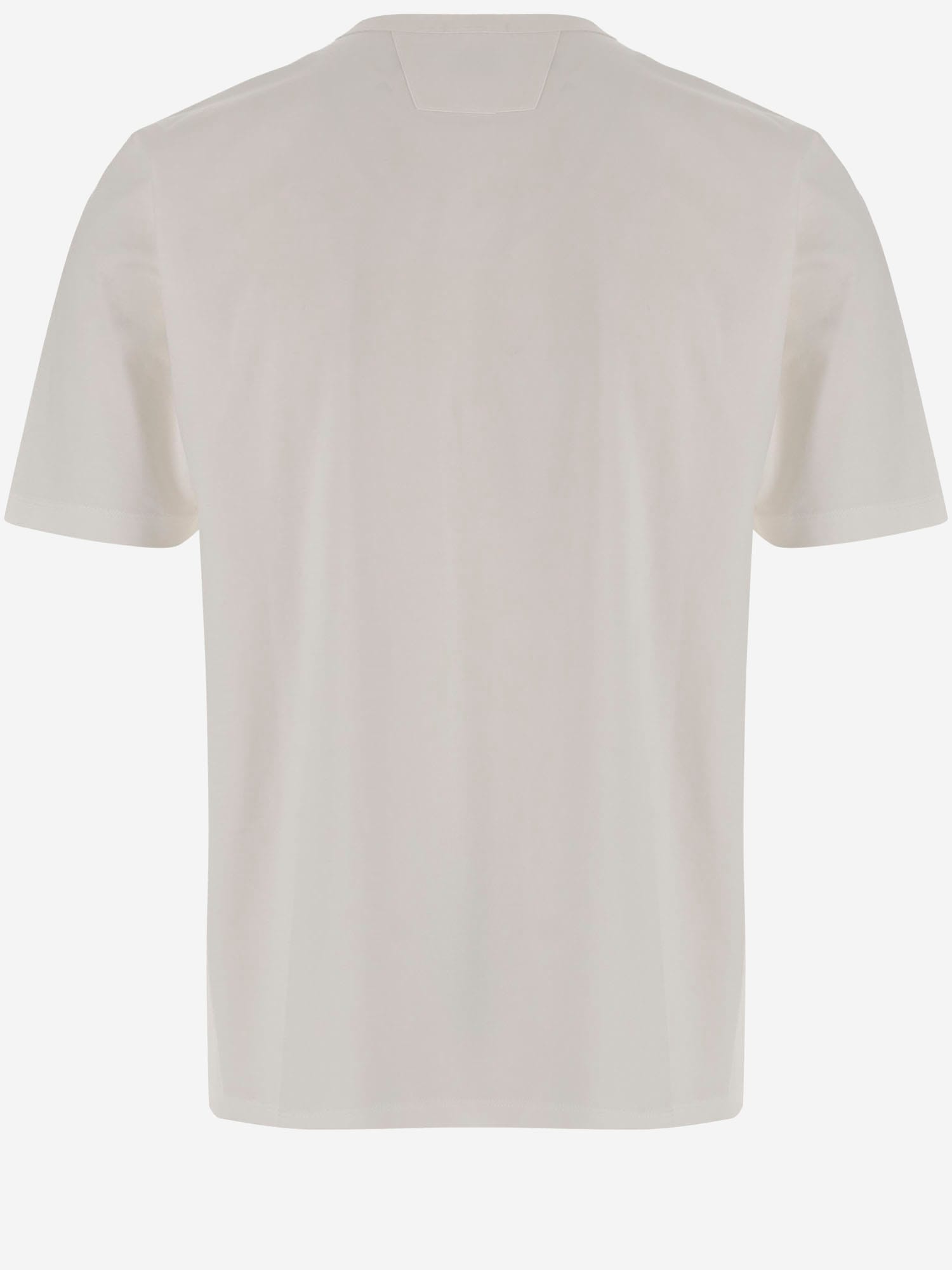 C.P. COMPANY COTTON T-SHIRT WITH LOGO PRINT