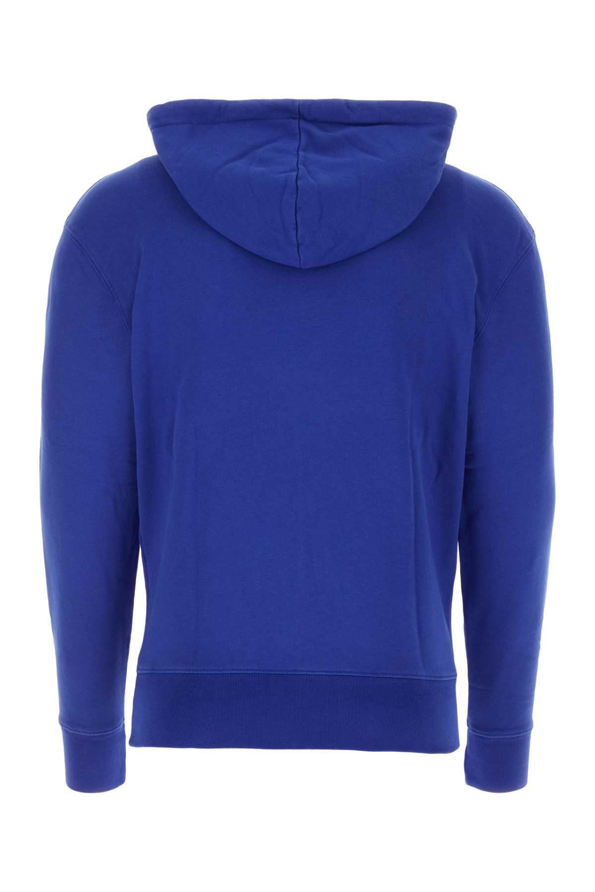 Maison Kitsuné Blue Cotton Sweatshirt In P485