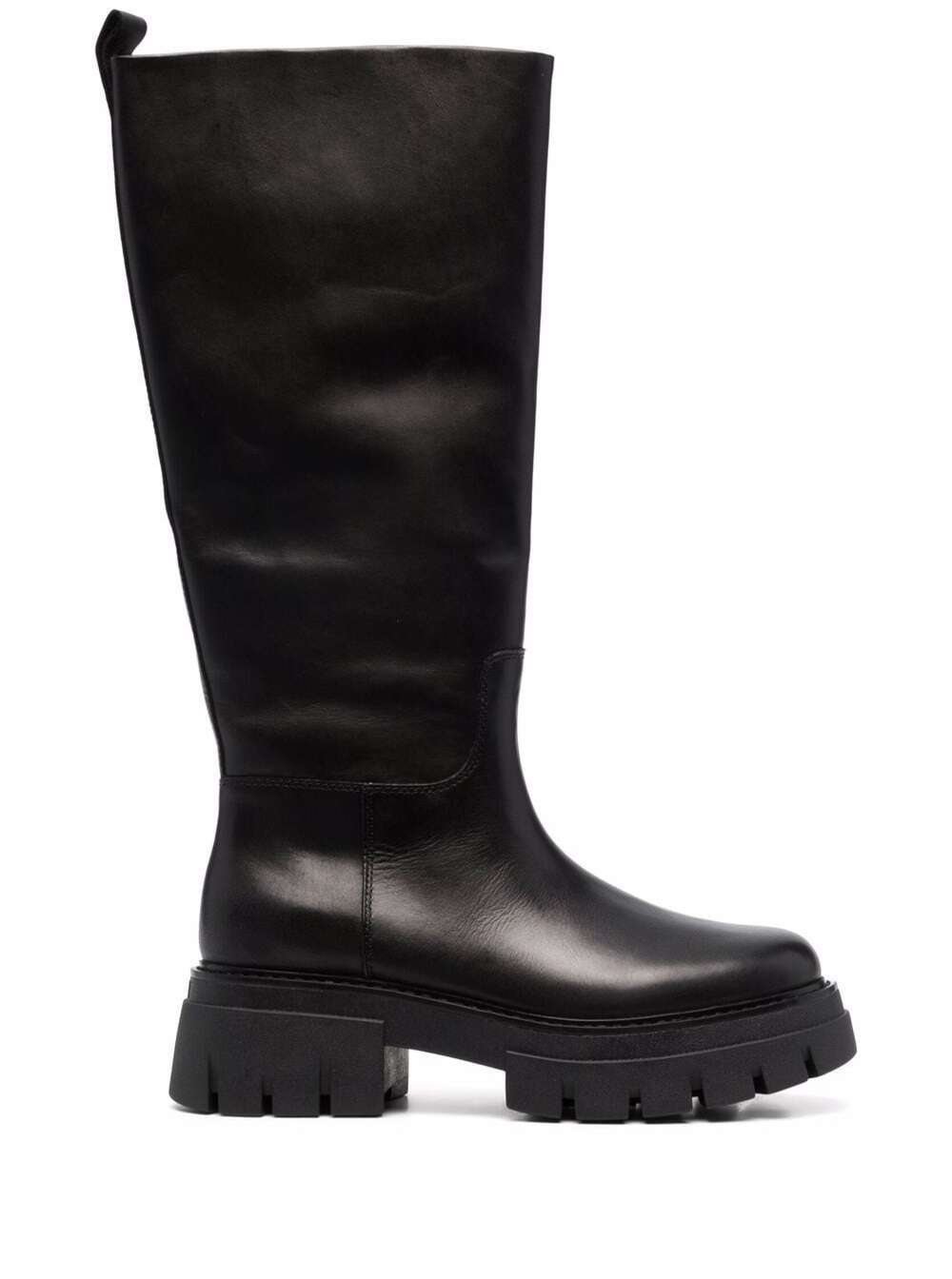 Ash Lucky Black Leather Boots