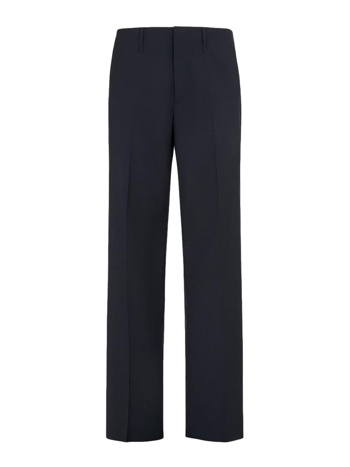 Fendi Night Blue Virgin Wool Trousers