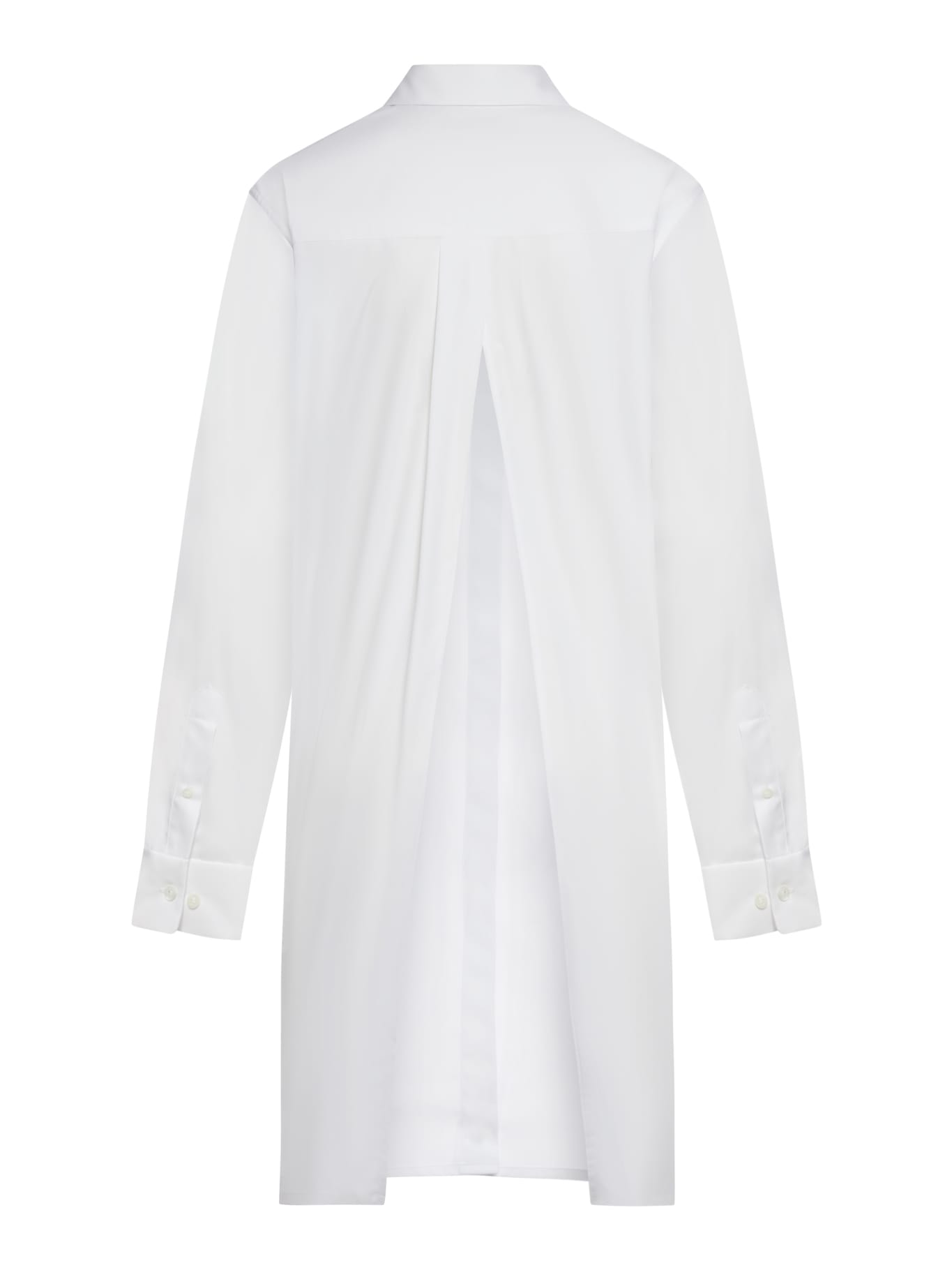 Shop Dries Van Noten 01190-calbero 8329 W.w.shirt Cotton Popeline In White