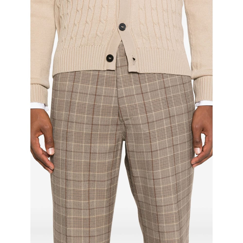 Amiri Checked Trousers In Neutral