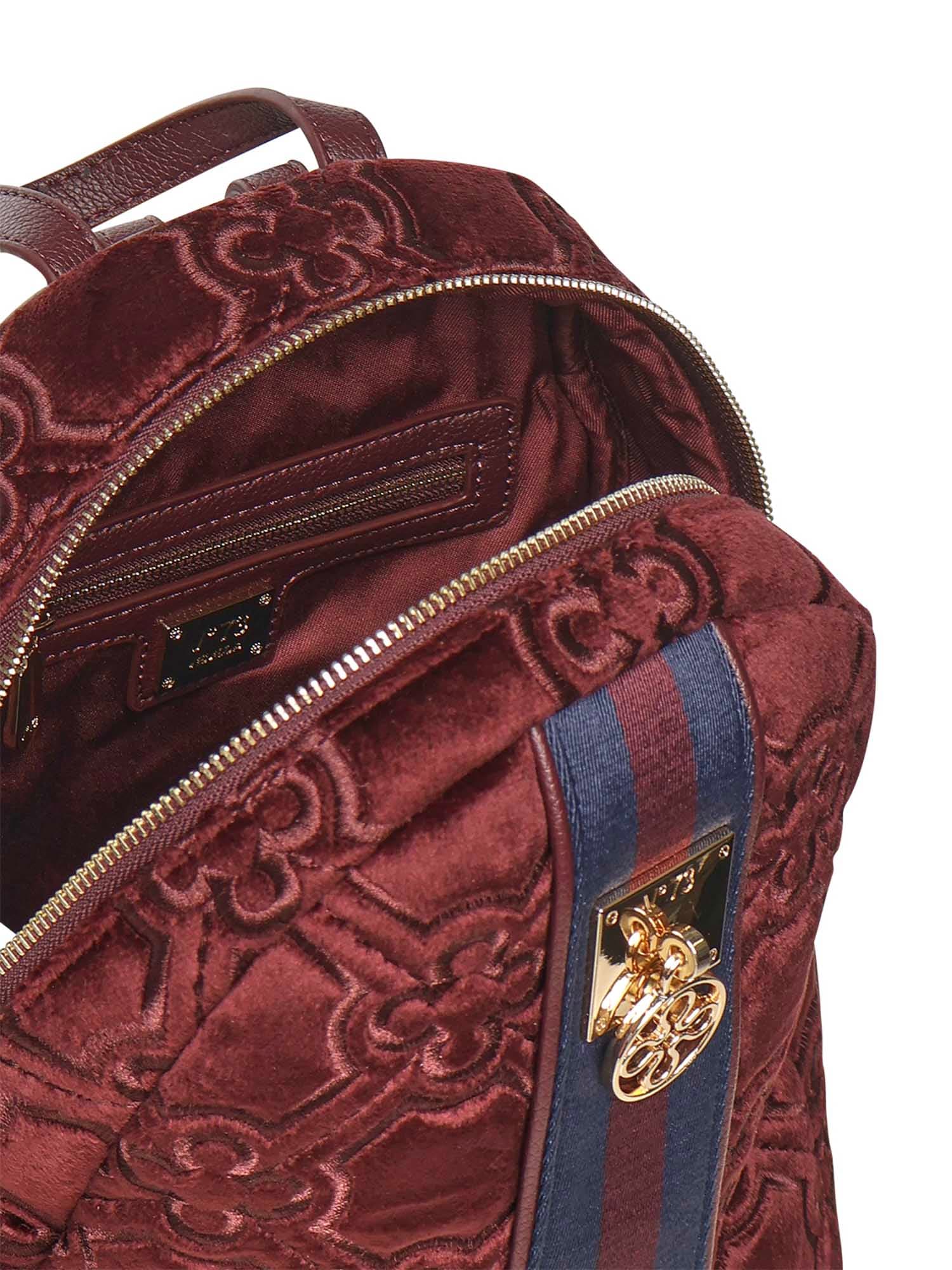 V73 Cate Backpack With Logo In Brown