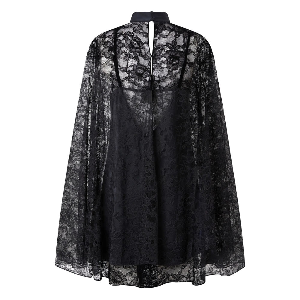 Pinko Lace Mini Dress In Black