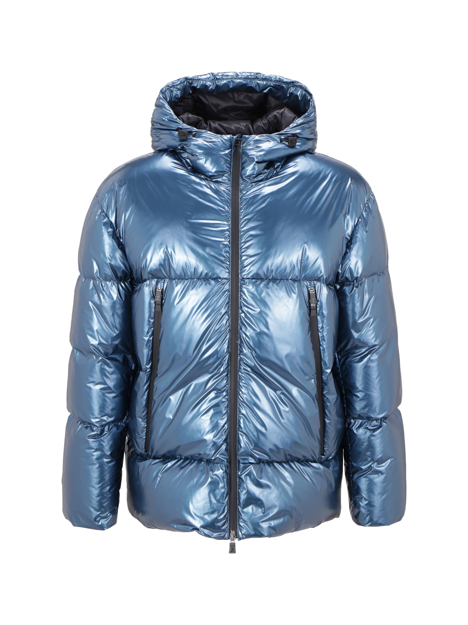 Herno Laminar Down Jacket Men In Indian Blu