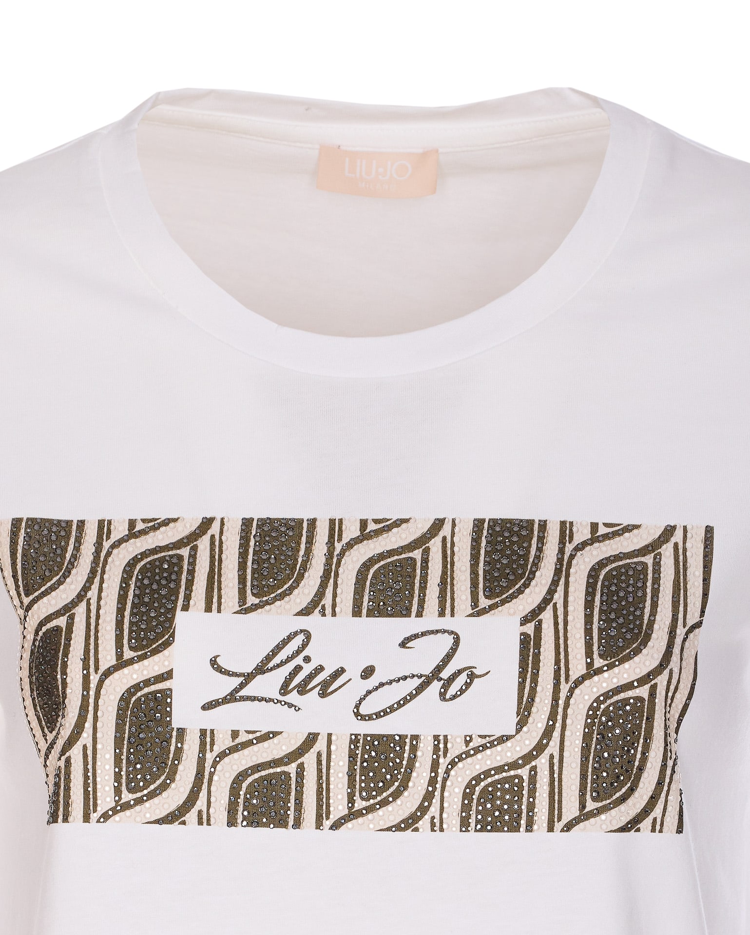 Liu •jo Crewneck Graphic Print Round Neck Short Sleeves