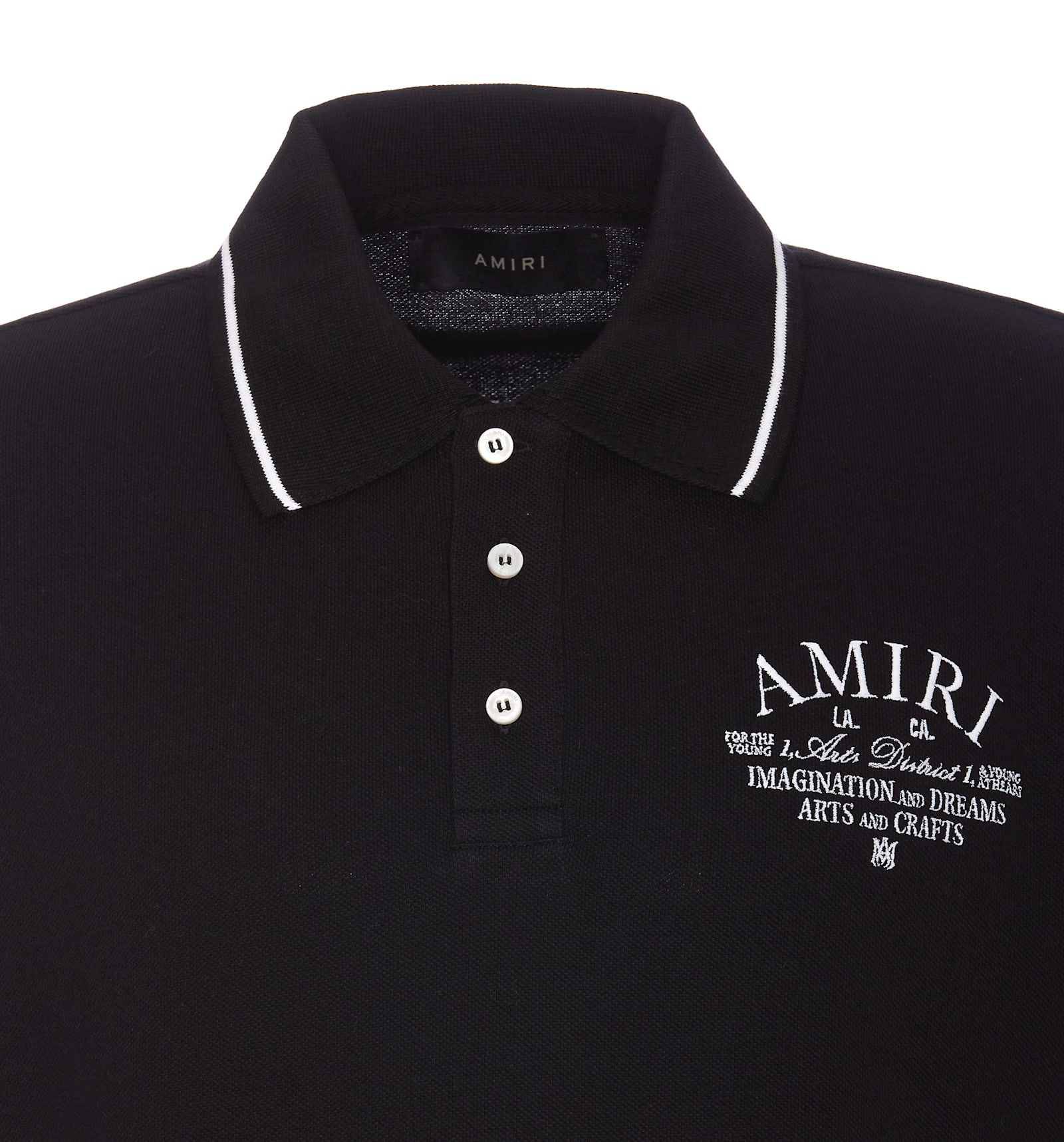 Shop Amiri Arts District Polo In Black