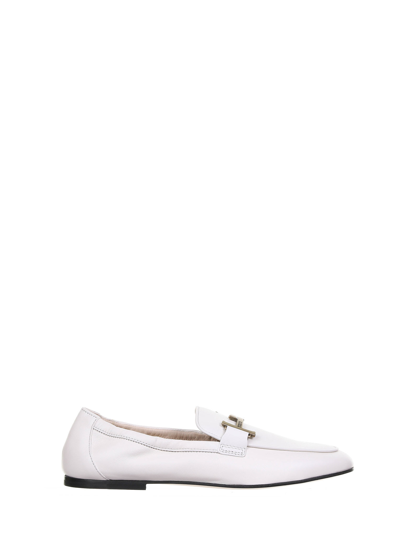 Tod's White Loafer In Bianco