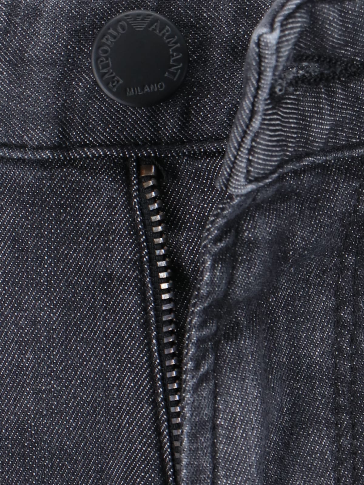 Shop Emporio Armani Slim Jeans In Black
