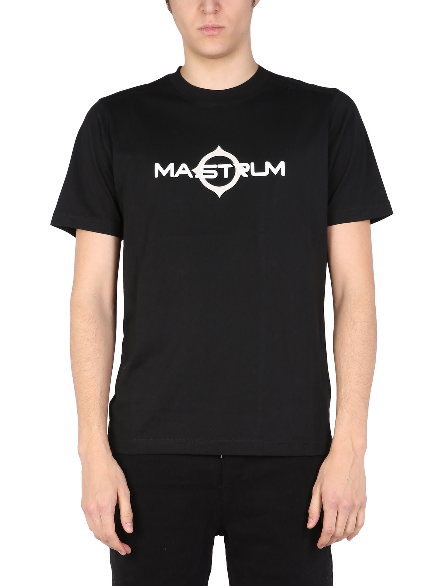 Ma.strum Ma. Strum Logo Print T-shirt In Black