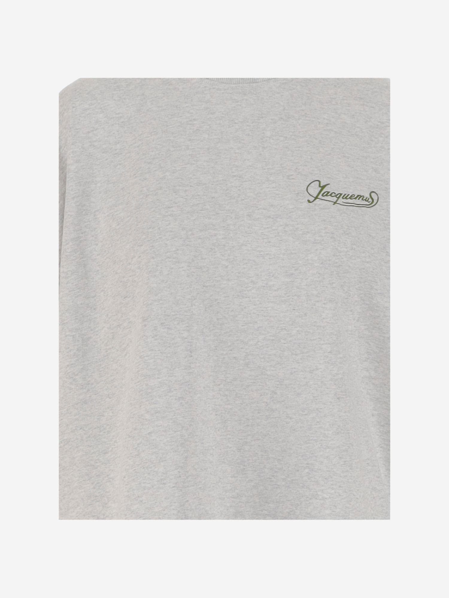 JACQUEMUS COTTON BOXY T-SHIRT WITH LOGO