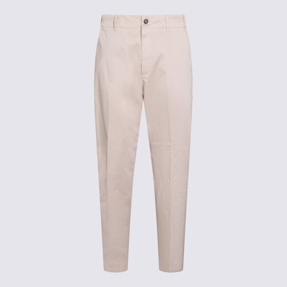 Eleventy Beige Cotton Pants In Neutral