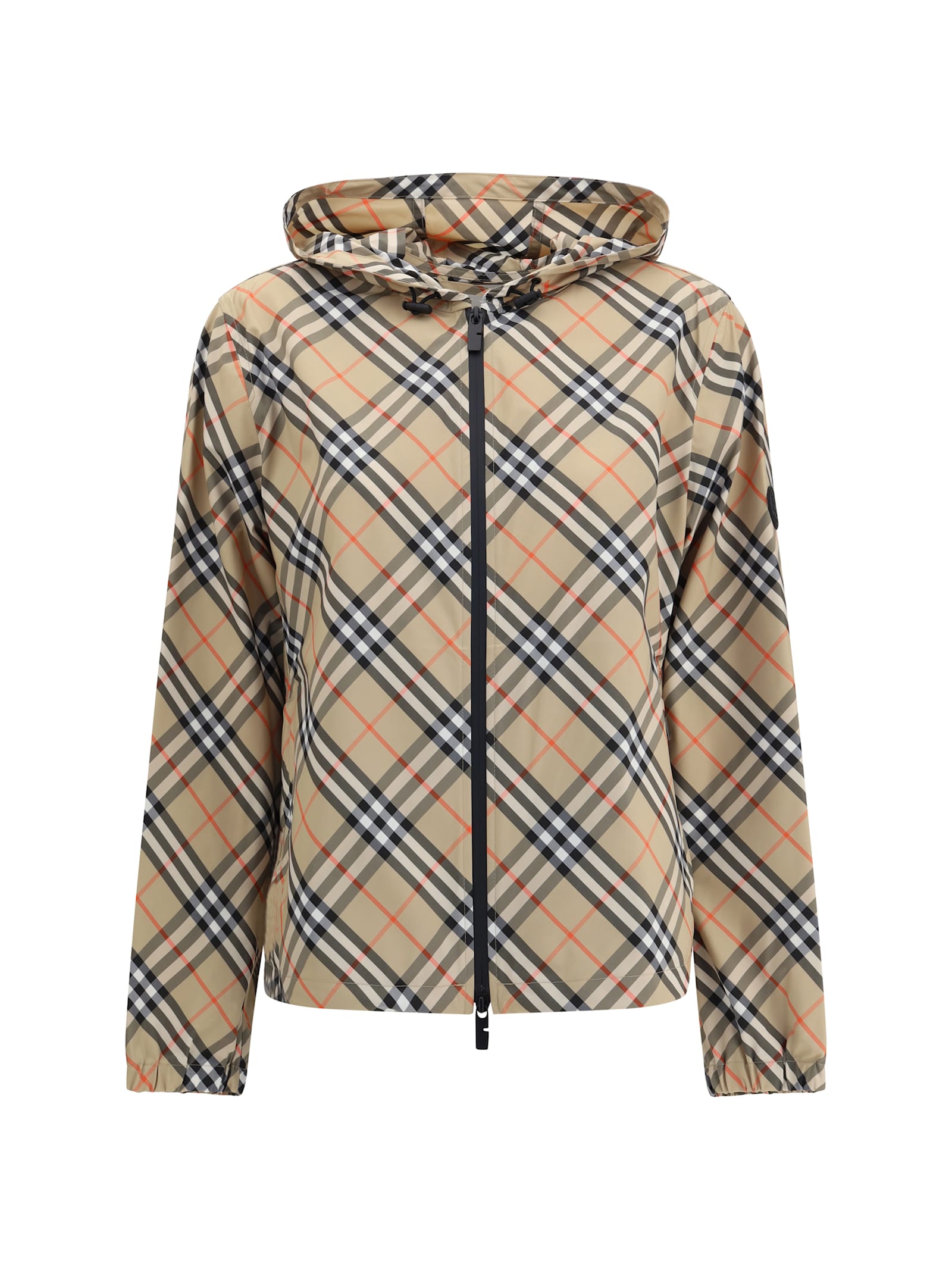 Burberry Women Archivio Check Waterproof Jacket In Multi