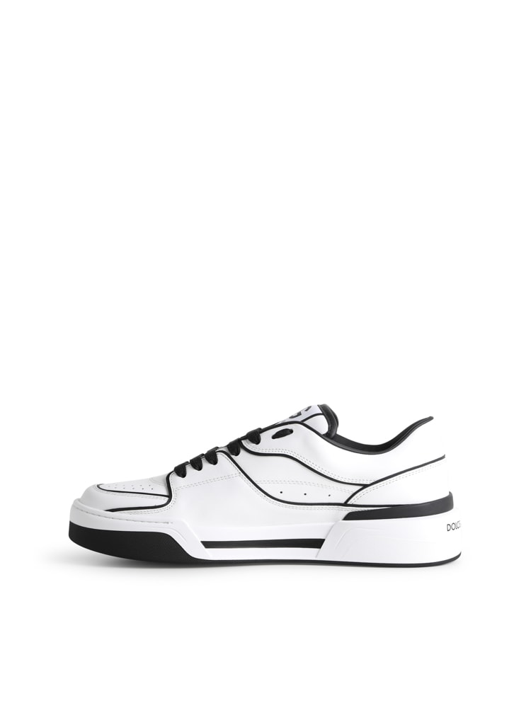 Shop Dolce & Gabbana New Roma Sneaker In White,black