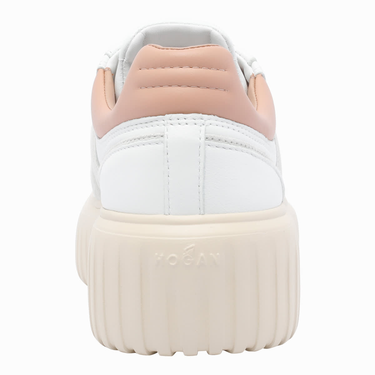 Hogan Chunky Platform Sneakers With Smooth And Textured Uppers In White