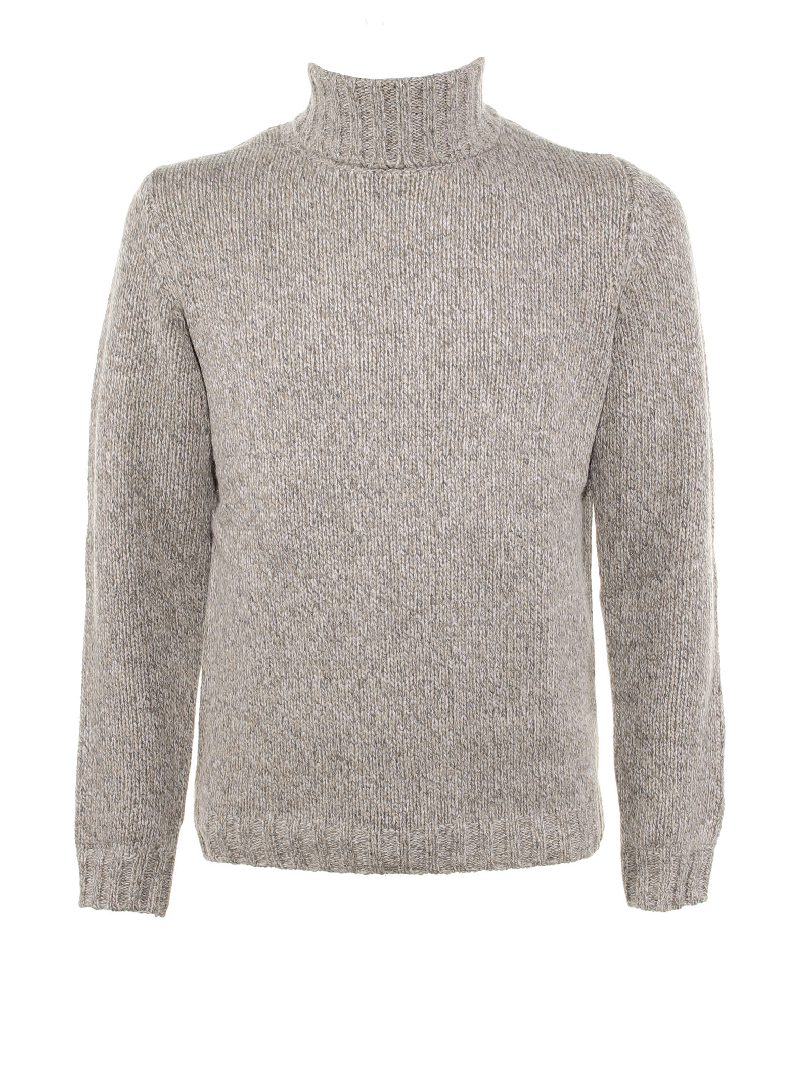 Aspesi Wool Blend Turtleneck Sweater In Cenere