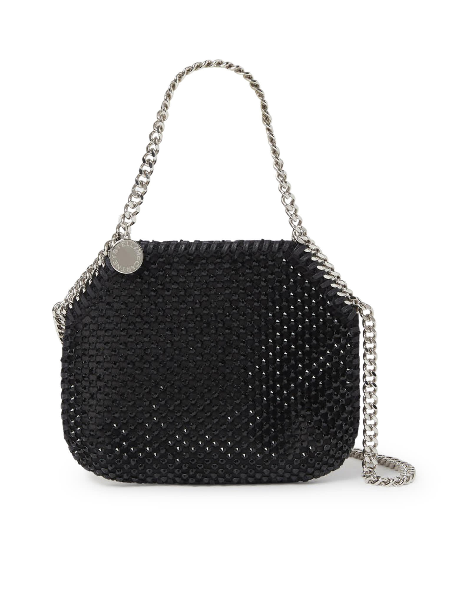 STELLA MCCARTNEY MINI SHOULDER BAG ECO CRYSTALS & MESH