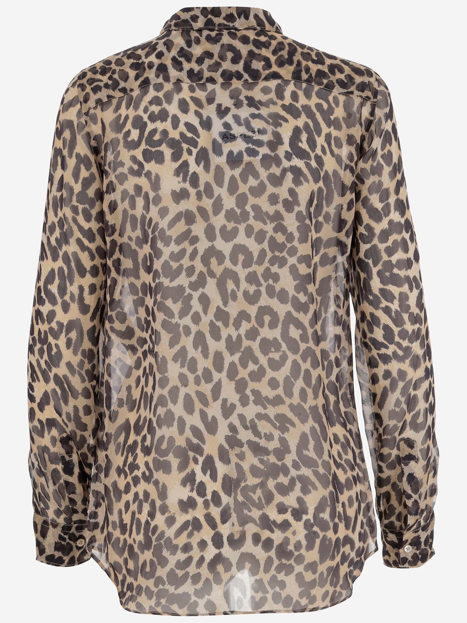 Aspesi Leopard-print Button-front Shirt In Multi