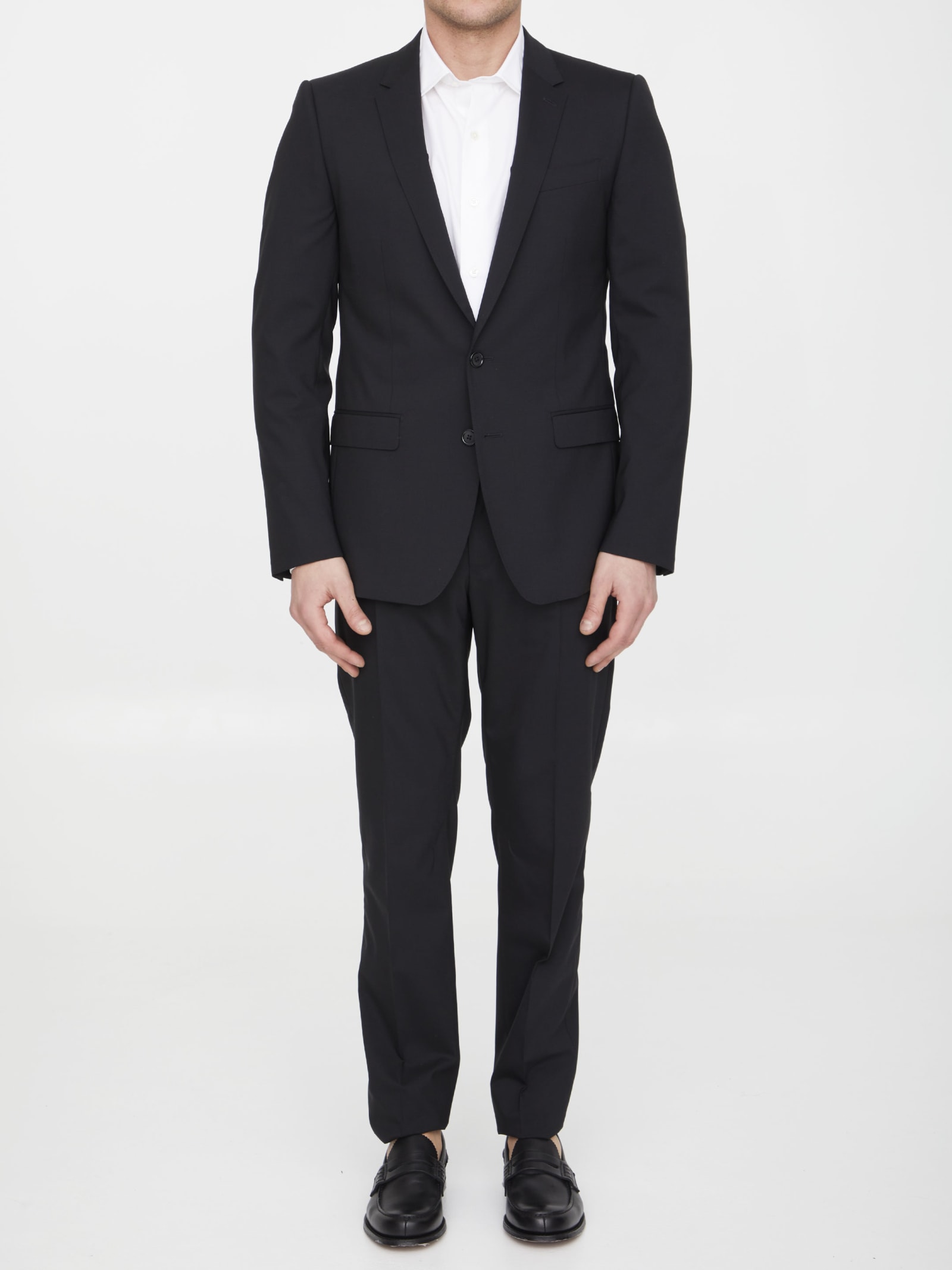 Black Wool Two-piece Suit