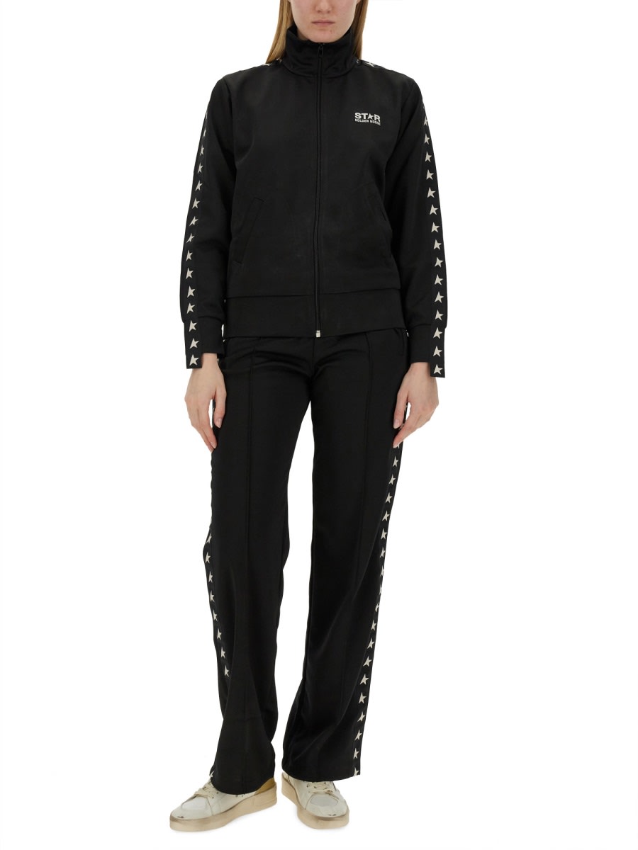 Shop Golden Goose Denise Track Jacket In Black