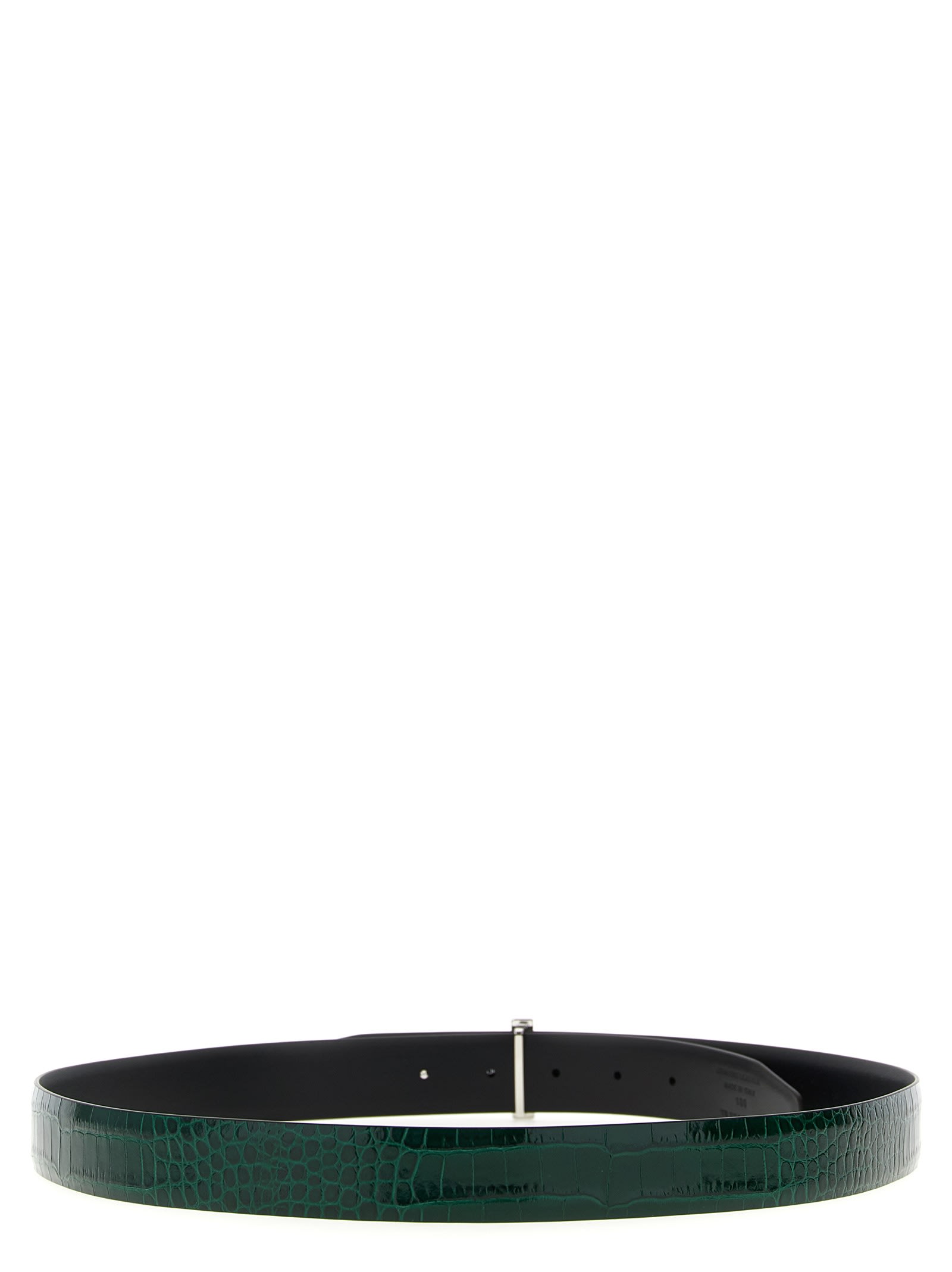 Tom Ford Reversible Crocodile Leather Belt Belts Multicolor In Green