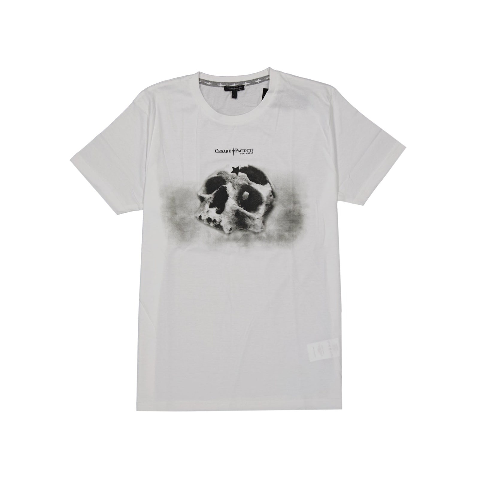 Shop Cesare Paciotti Cotton T-shirt In White