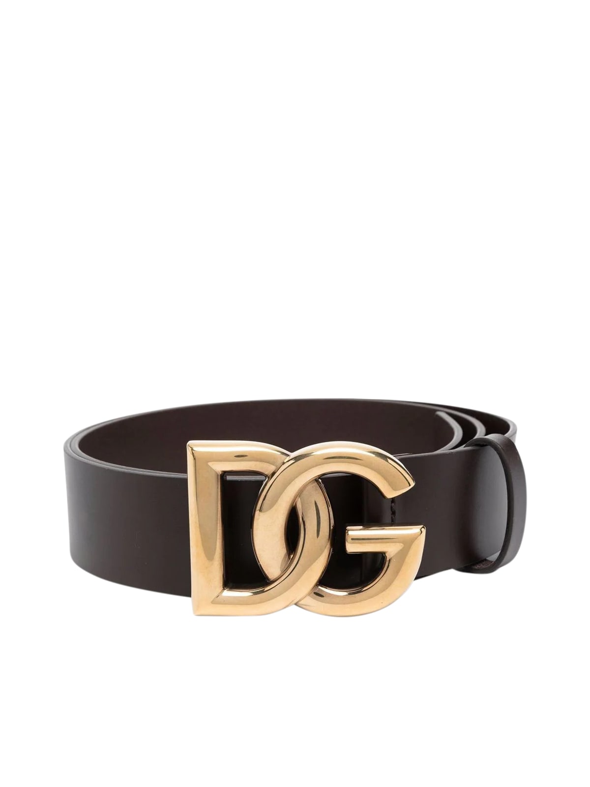 Dolce & Gabbana Lux Leather Logo Belt