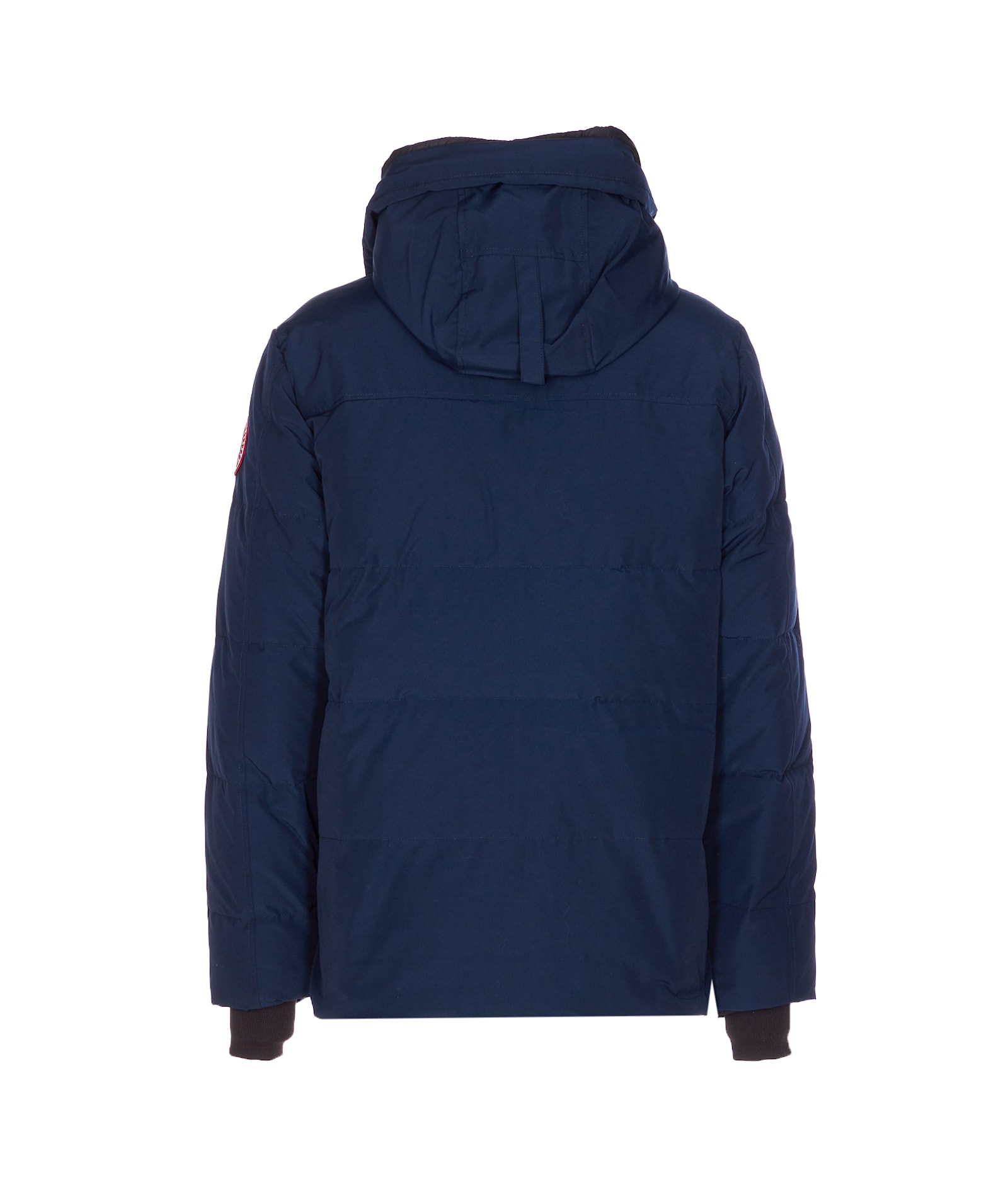 Canada Goose Hooded Parka With Zip Pockets And Cuffs In Blue