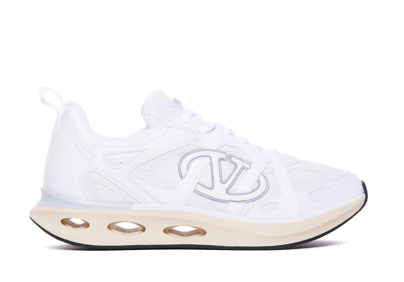 Shop Valentino Vlogo Easy Jog Sneakers In White