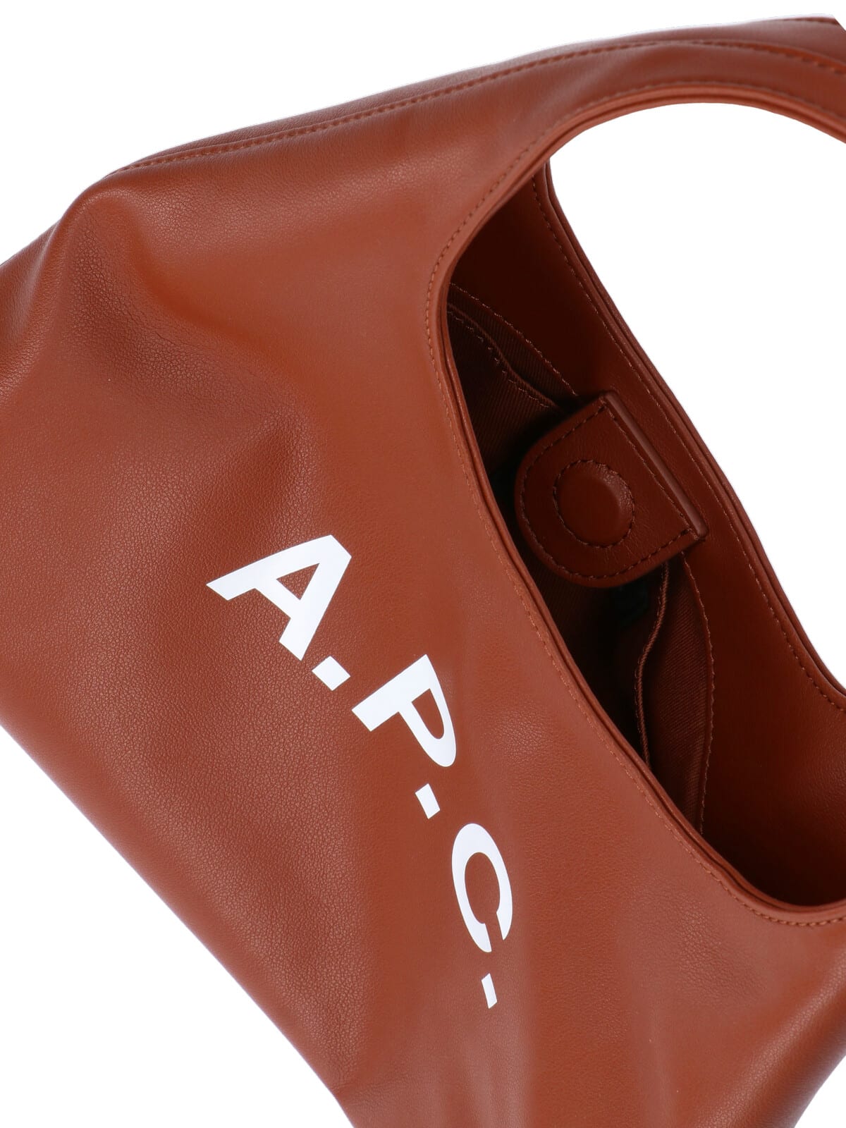 Apc A.p.c. Cognac Brown Shoulder Bag In Brown