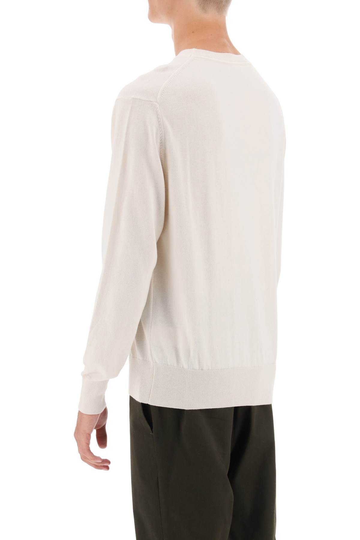 Shop Vivienne Westwood Organic Cotton And Cashmere Sweater In Ecru