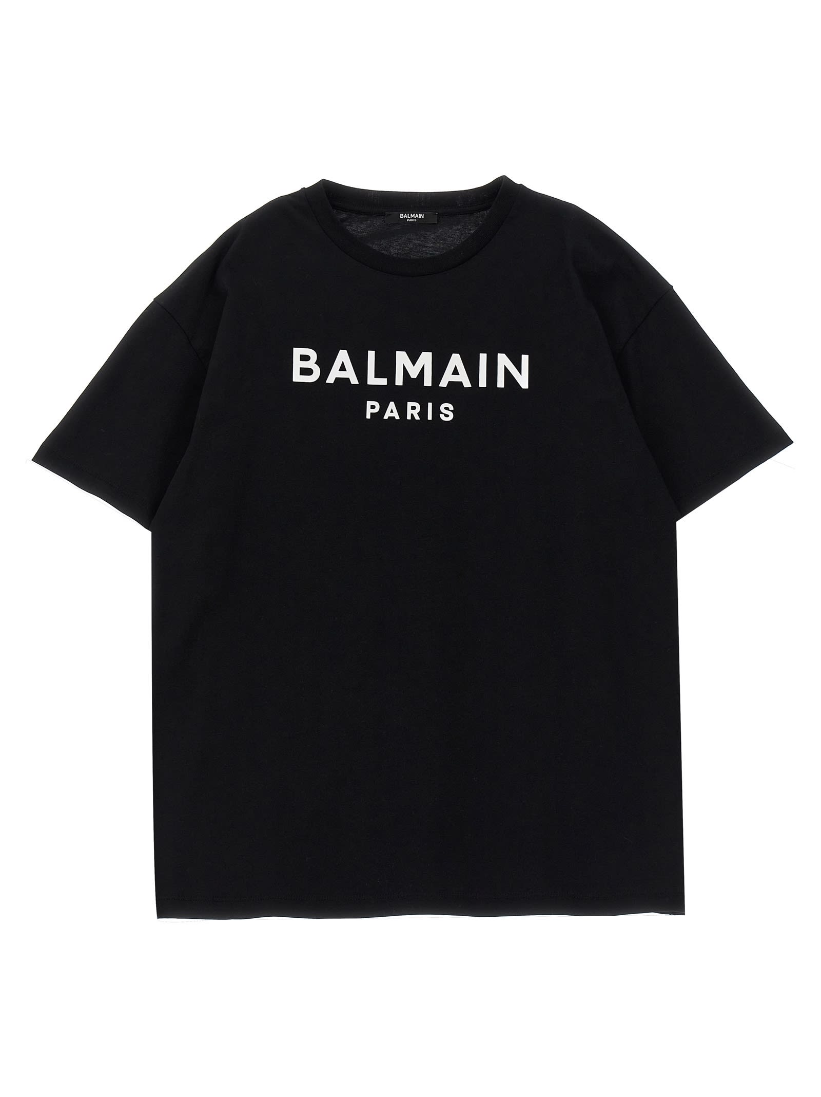 Shop Balmain Logo T-shirt In Bc