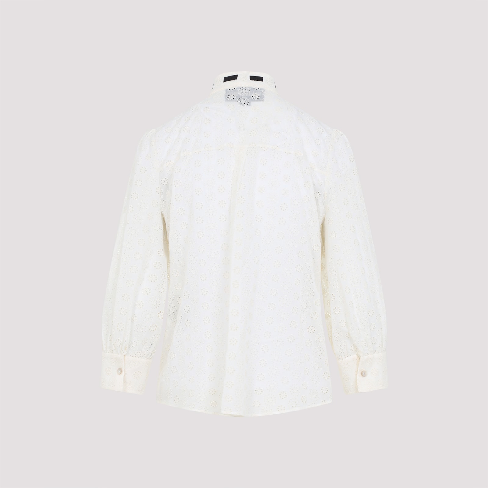 Valentino Soft Cotton Blend Shirt In White