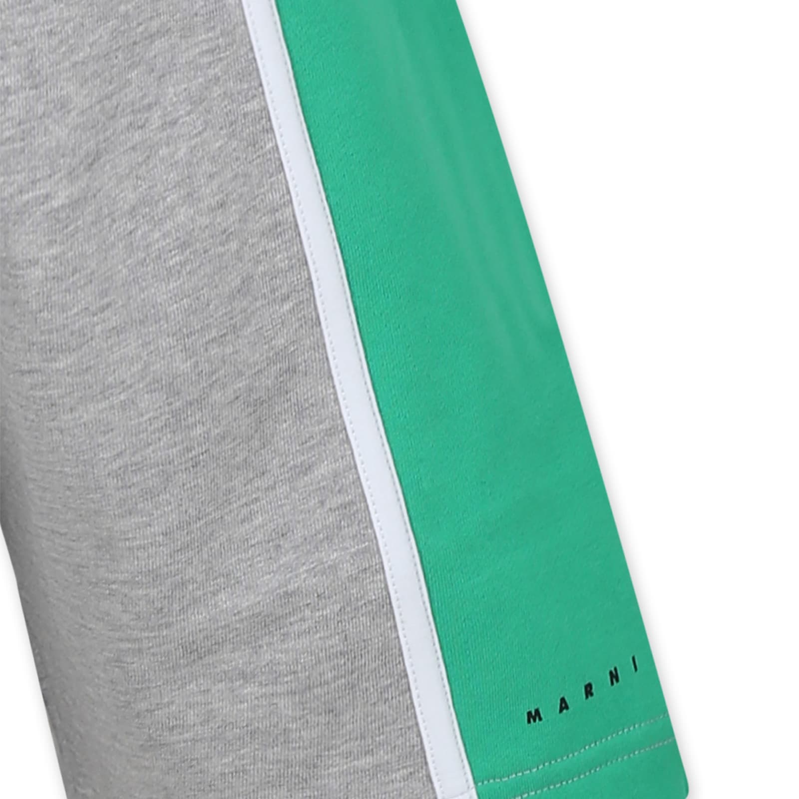 Marni Kids Colourblock Shorts In Grey