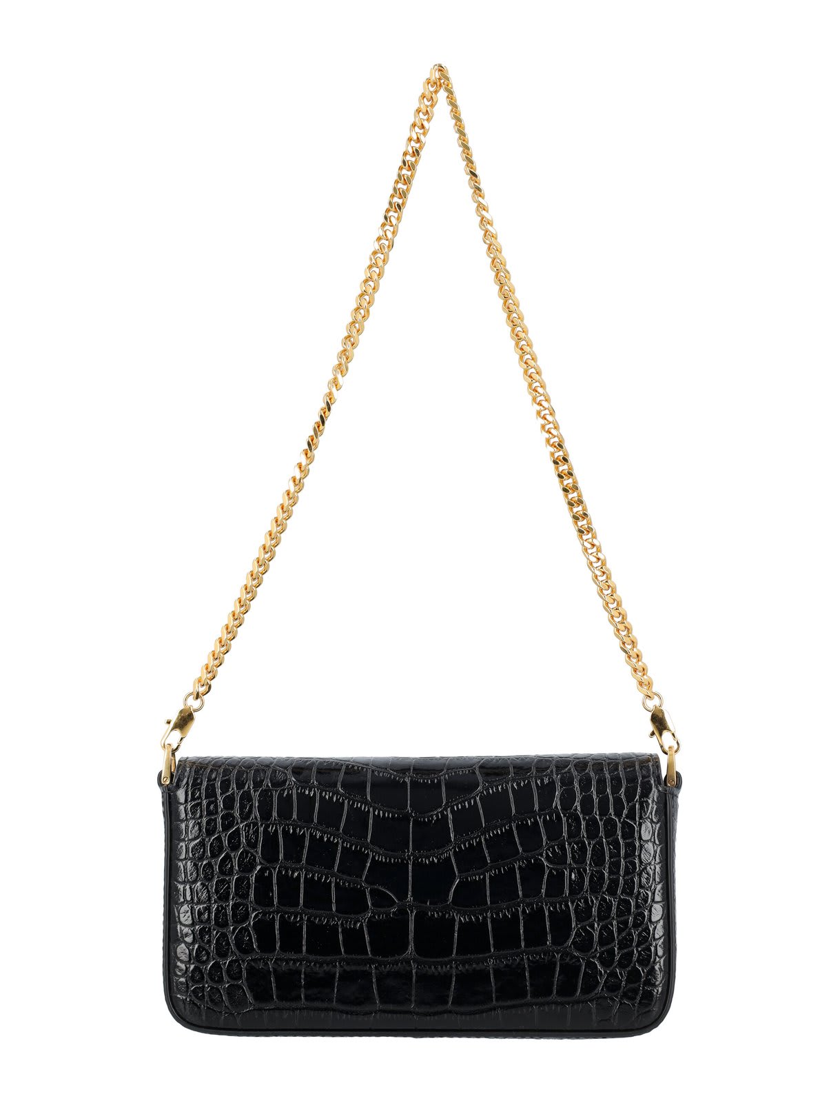 Shop Tom Ford Shiny Stamped Embossed Wallis Mini Bag