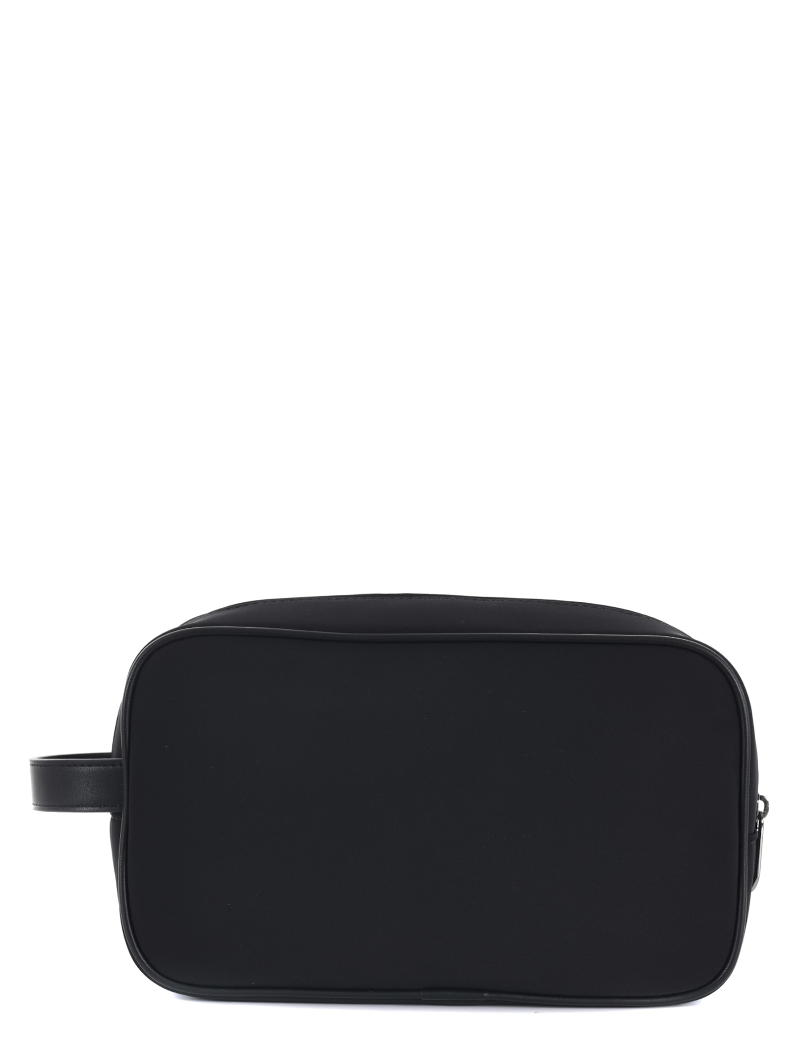 Shop Emporio Armani Nylon Clutch Bag In Black