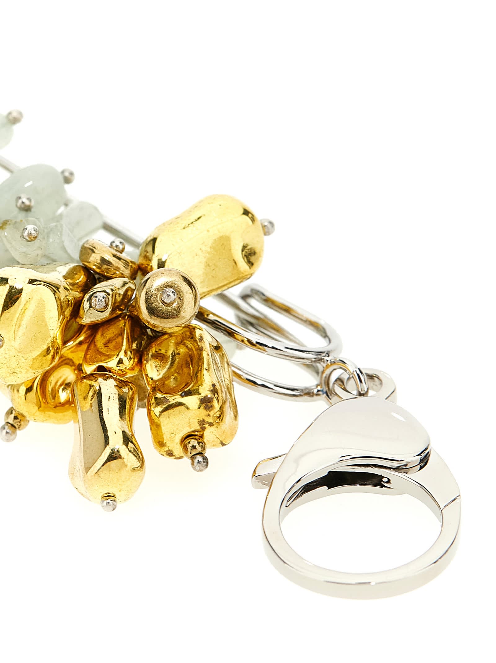 Dries Van Noten Decorative Brooch Featuring Beaded Design In Multi