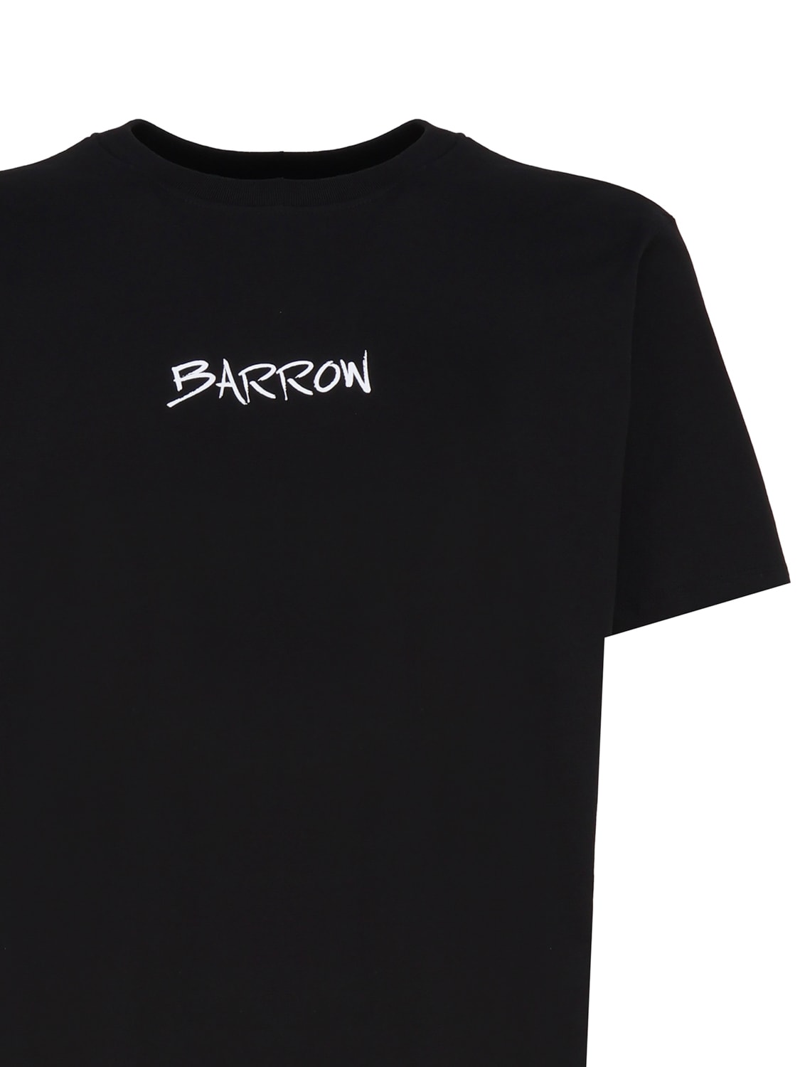 Shop Barrow T-shirt With Logo And Print On The Back In Black