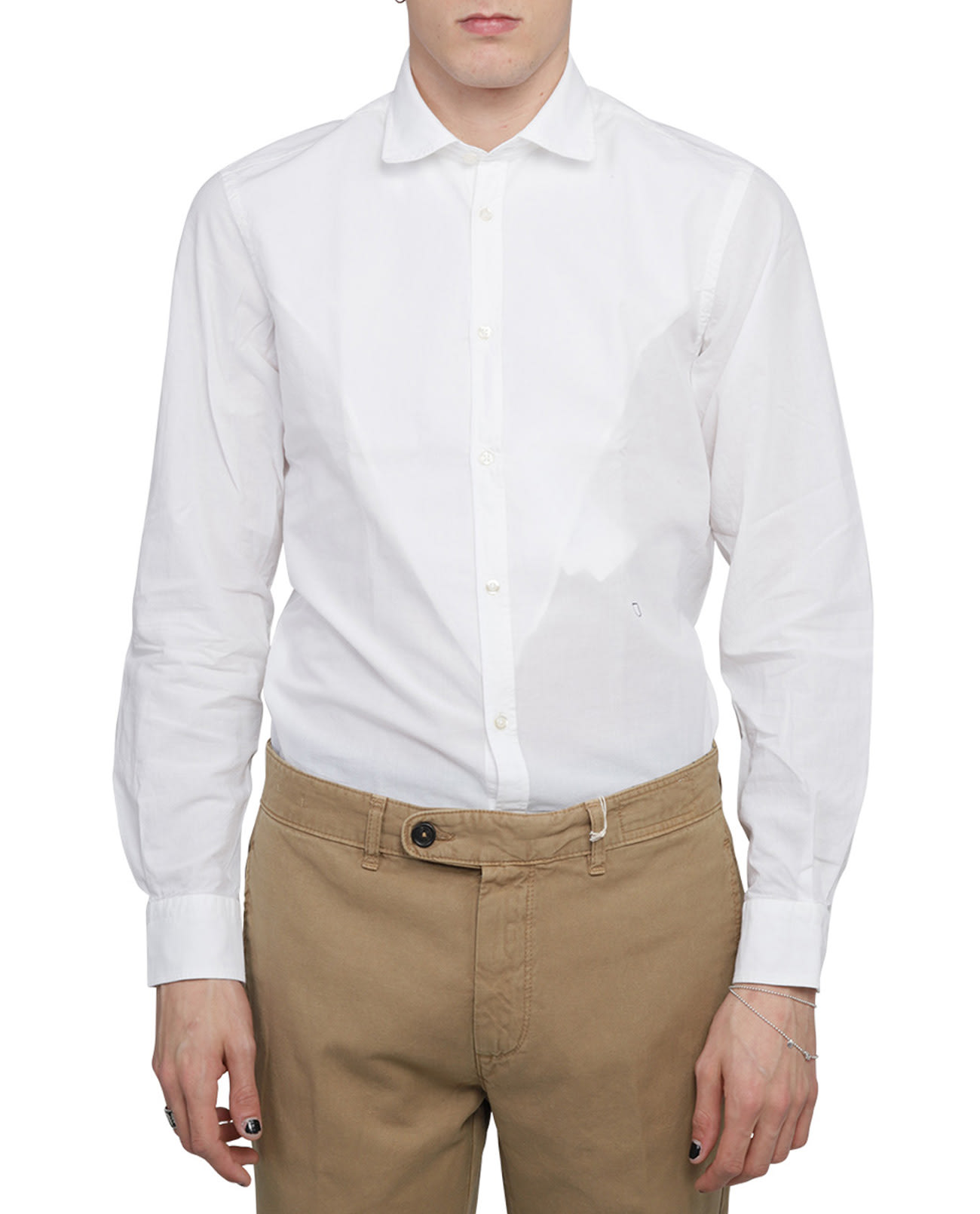 Massimo Alba White Canary Shirt