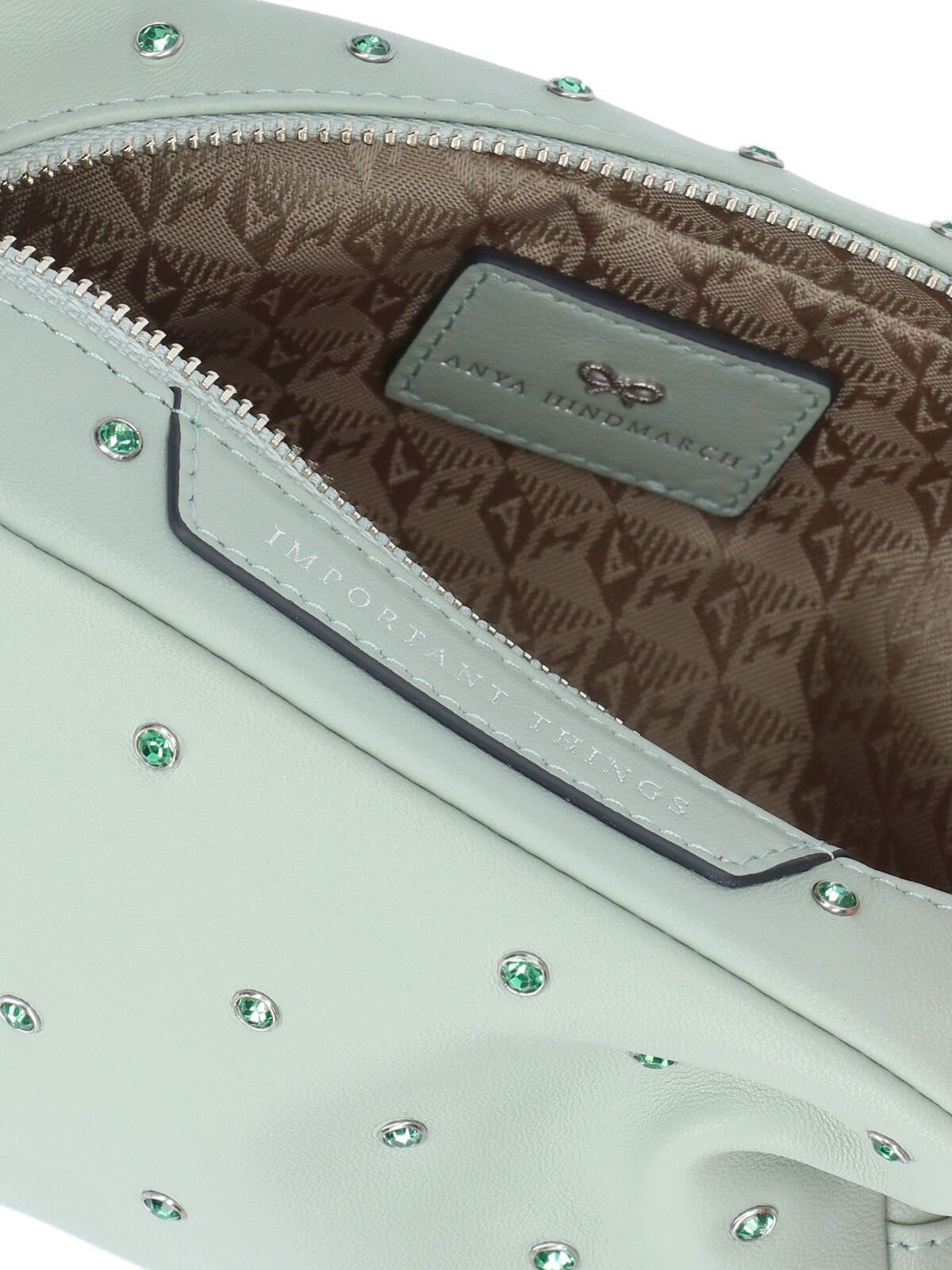 Anya Hindmarch Important Things Pouch In Green
