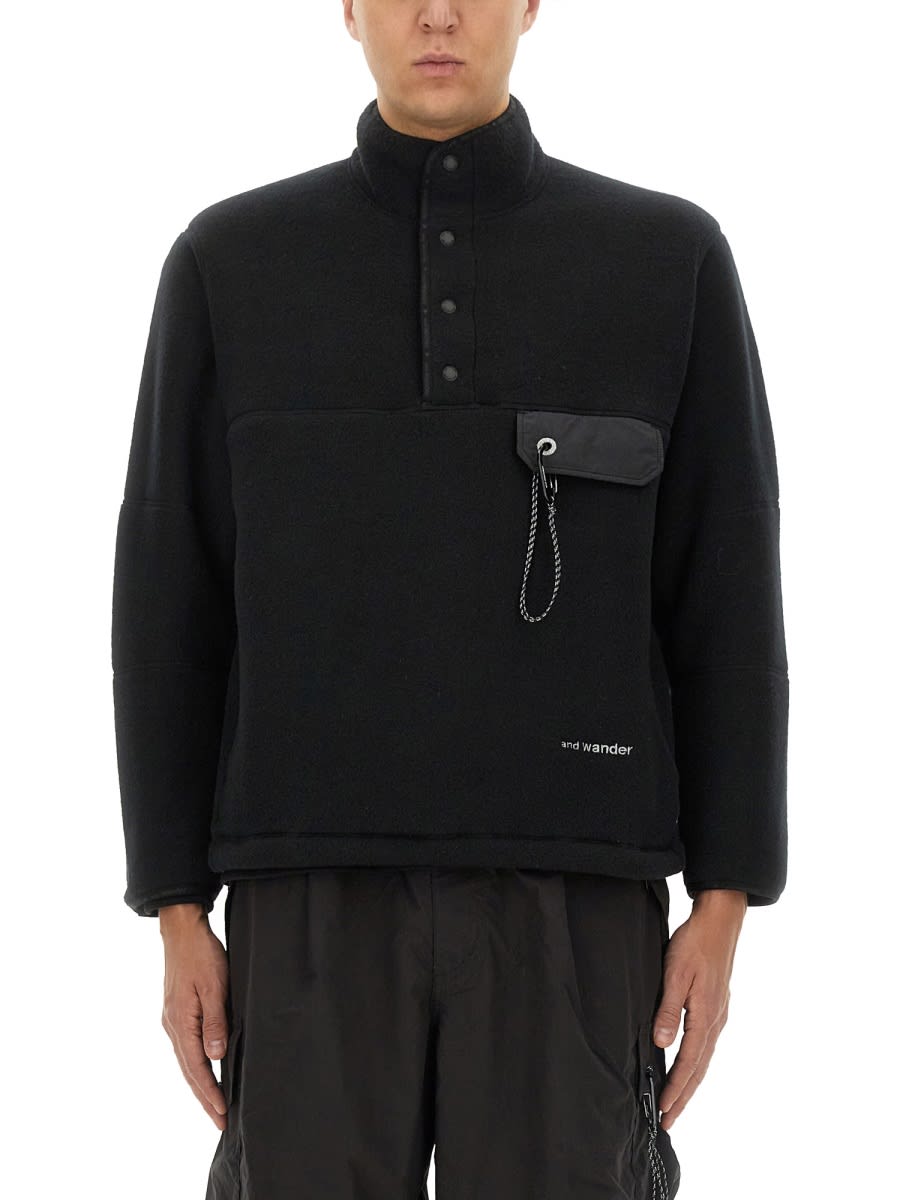 Shop And Wander Fleece Pullover In Black