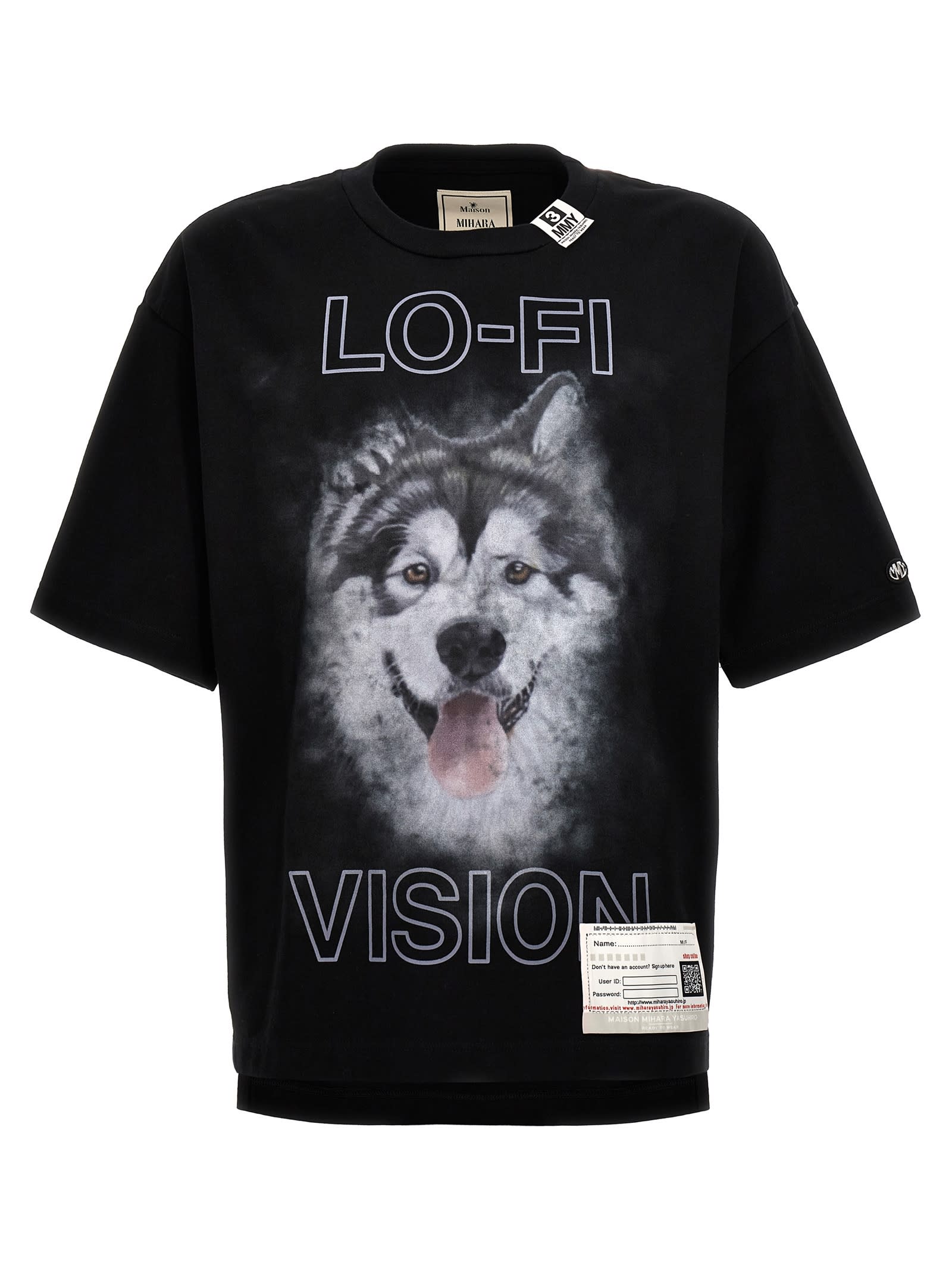 Shop Miharayasuhiro Lo-fi Vision T-shirt In Black