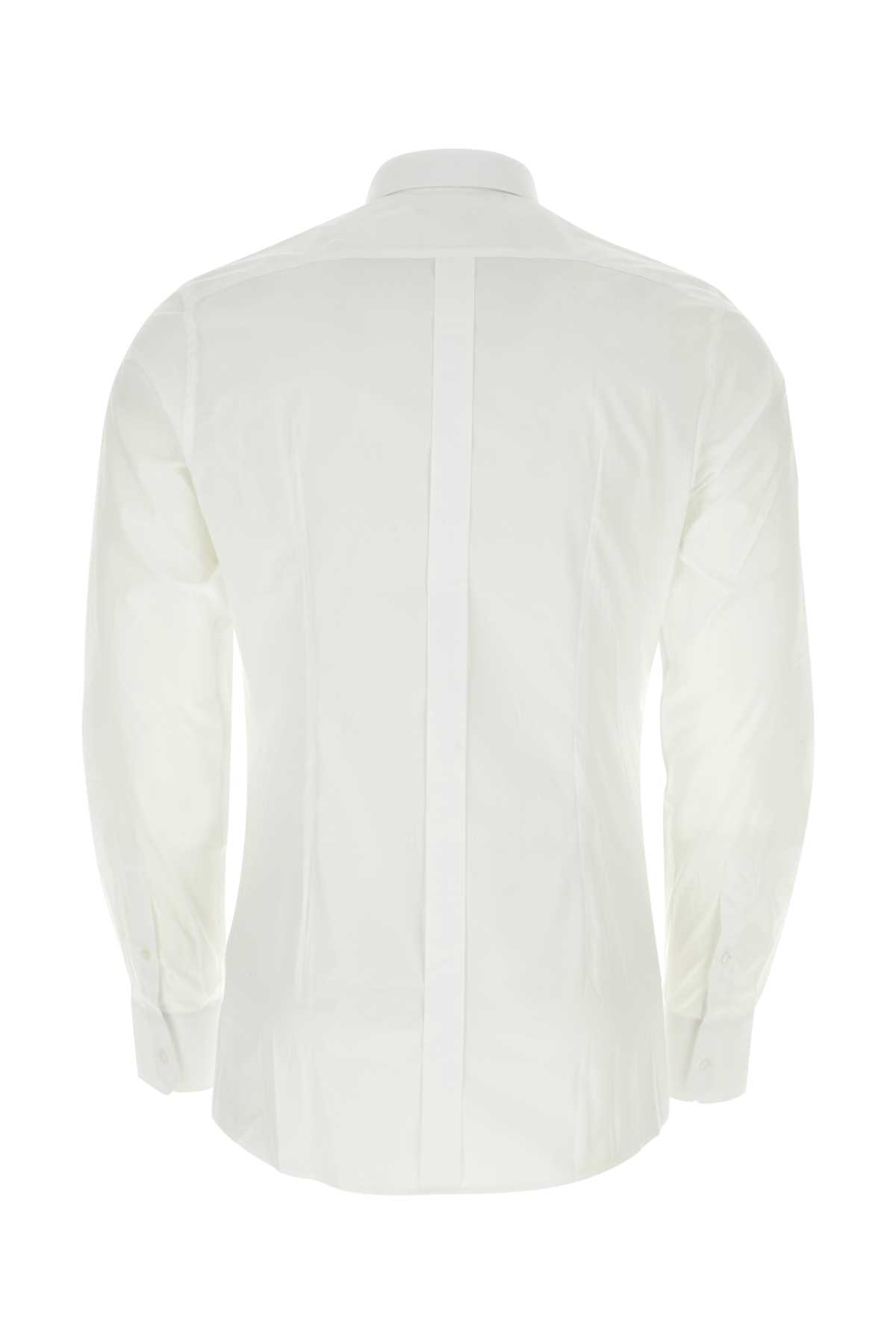 Shop Dolce & Gabbana White Poplin Shirt