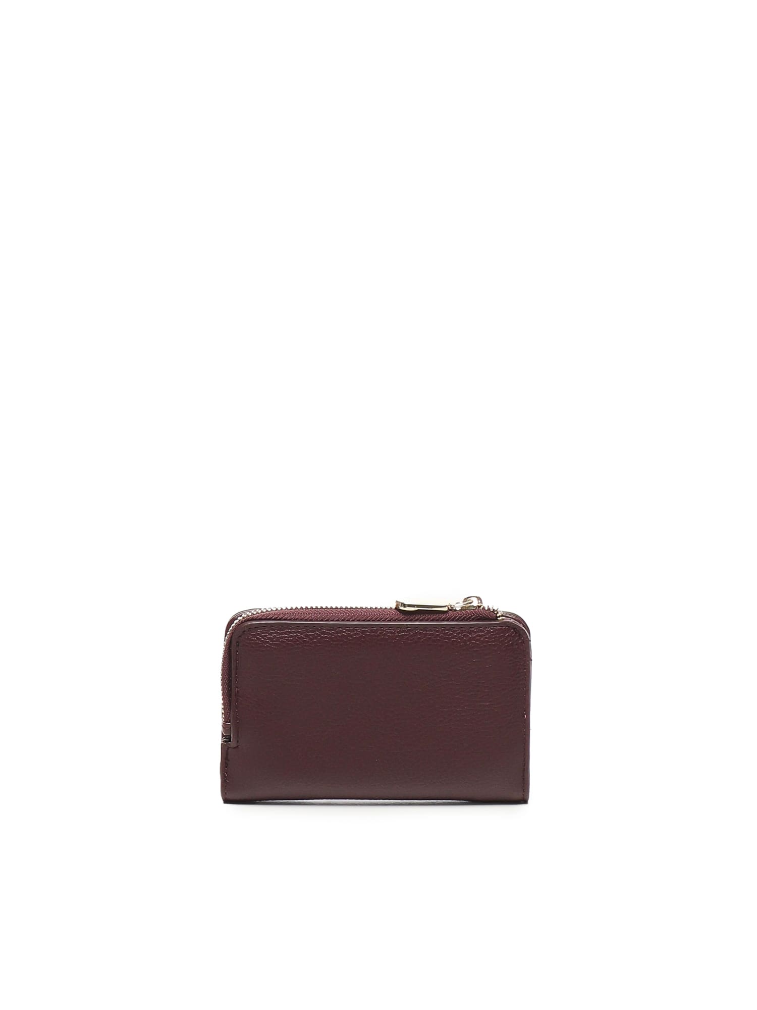 V73 Zip-around Wallet In Brown