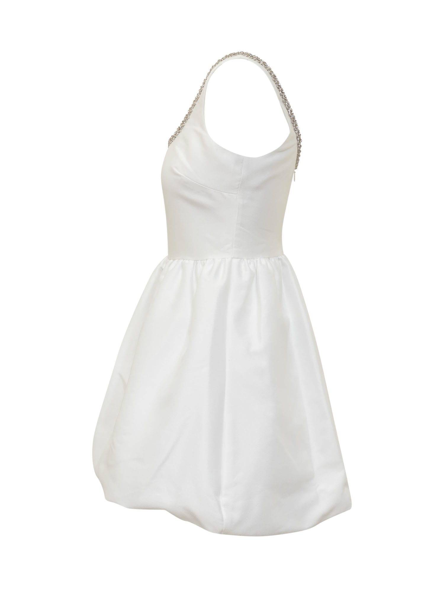 Shop Self-portrait Taffeta Dress In White