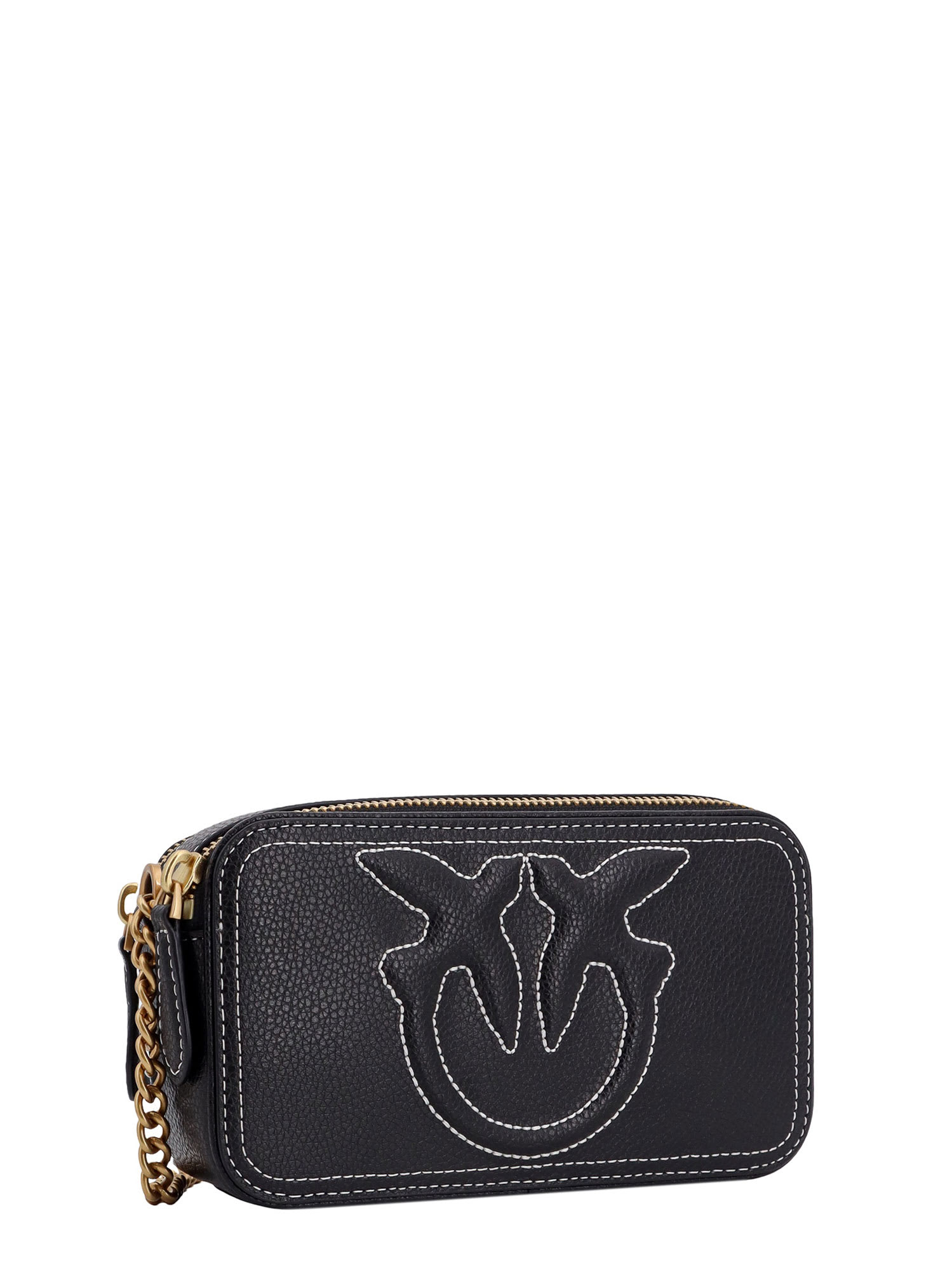 Shop Pinko Carrie Camera Case Shoulder Bag In Black