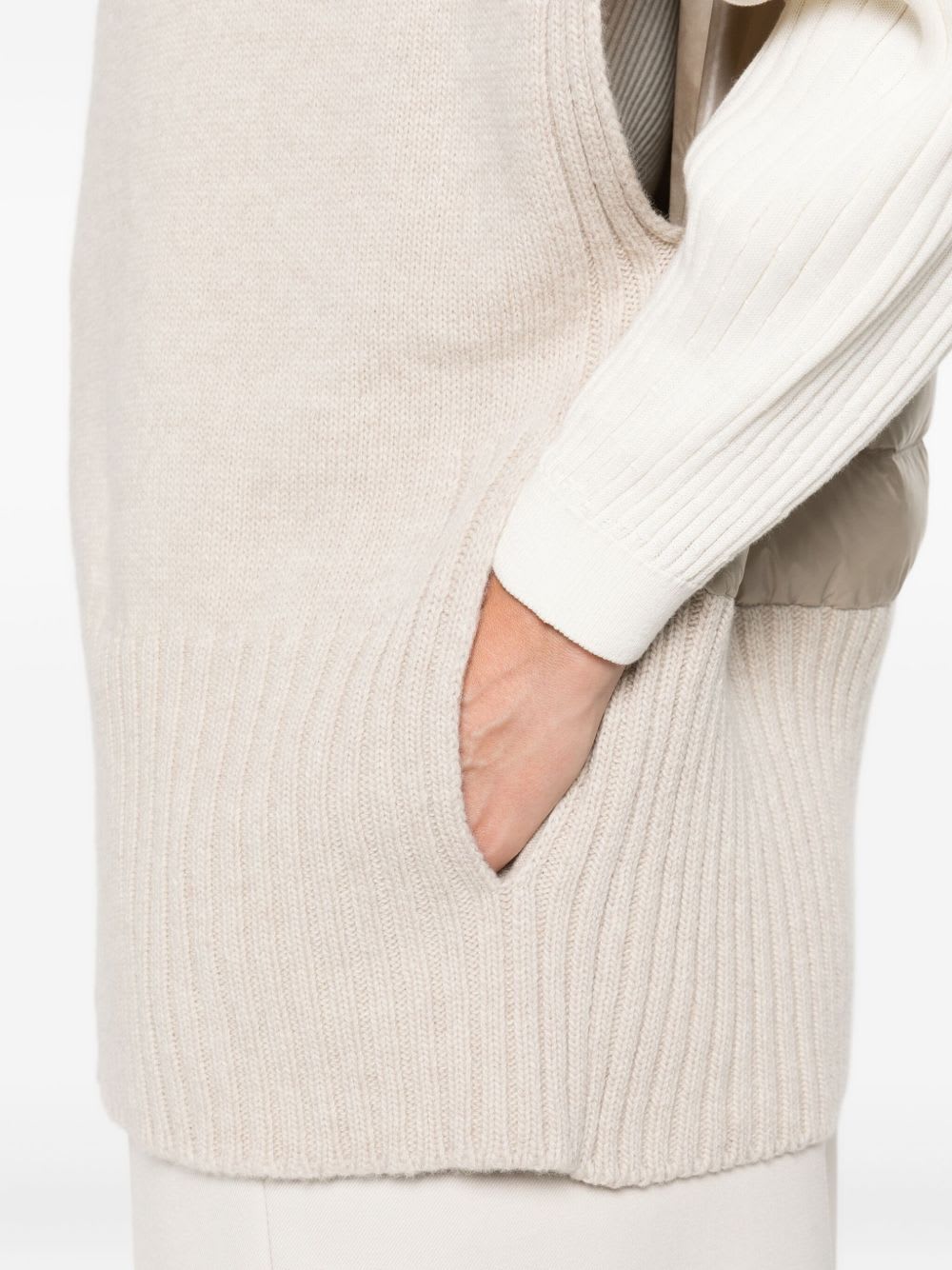 Herno Beige Down Jacket In White