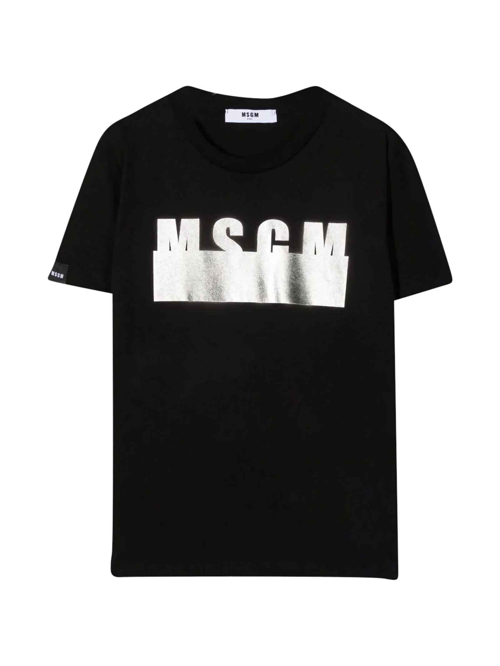 MSGM Moschino Kids Black Teen T-shirt