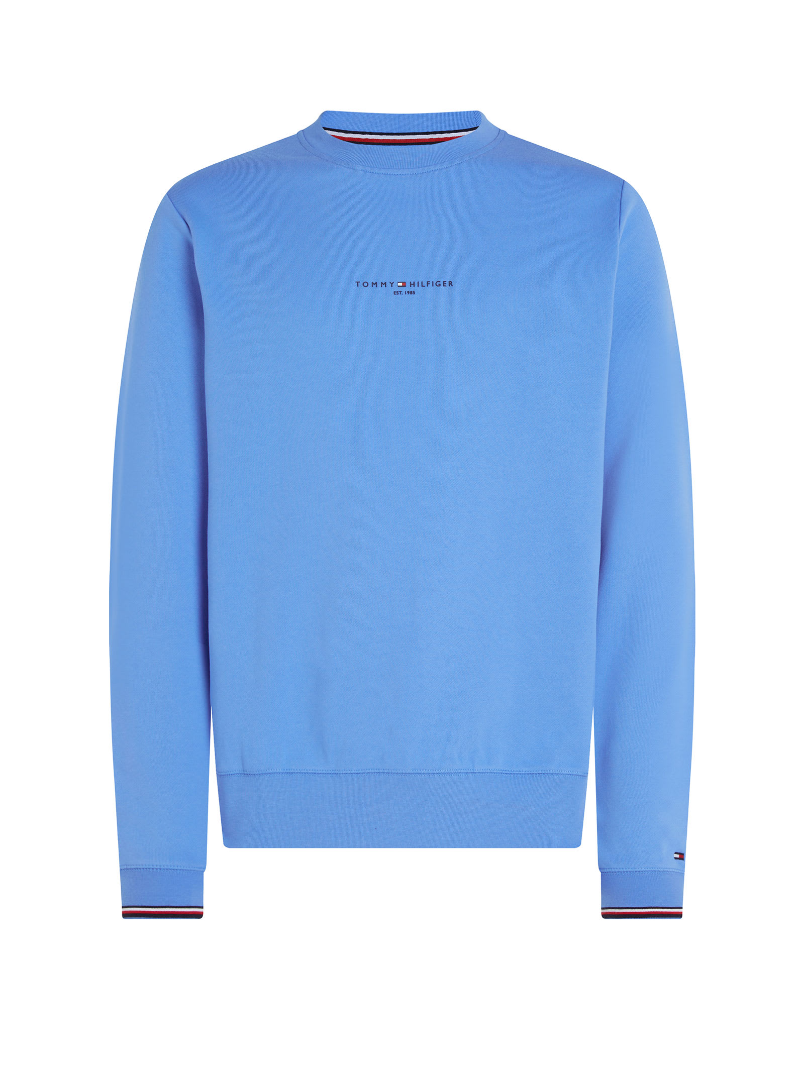 Tommy Hilfiger Crewneck Sweatshirt With Logo Writing In Blue Spell