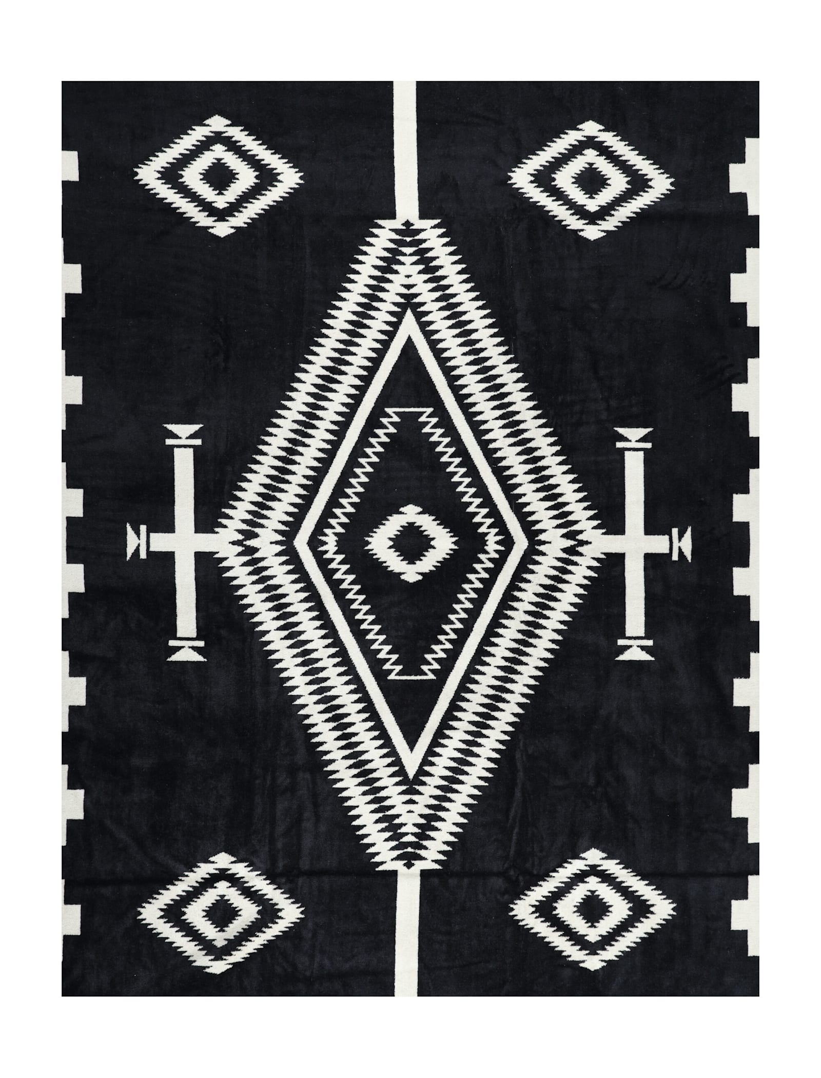 Pendleton Jacquard Bath Towel In Los Ojos Black